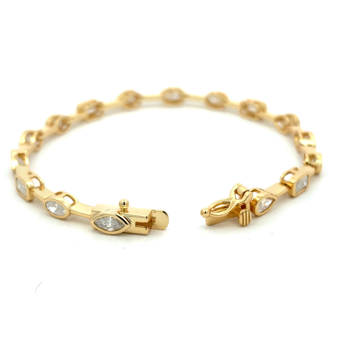 Moissanite Mixed-Cut Bracelet
