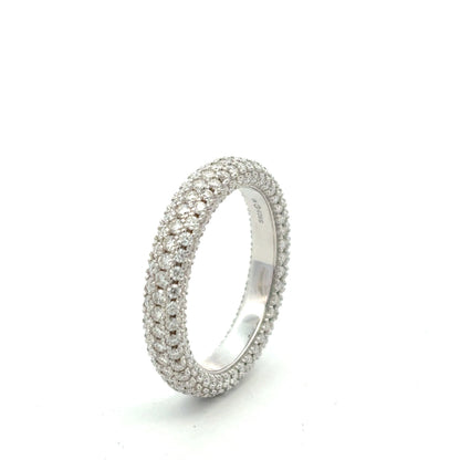 Moissanite Pavé Dome Band