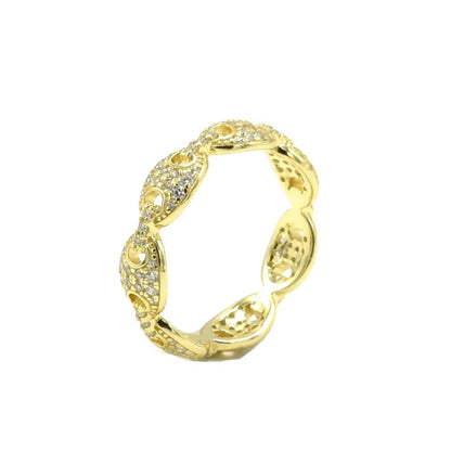 Pavé Mariner Link Ring